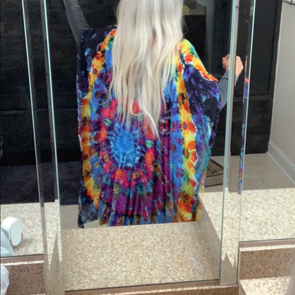 ASOS Hippie Over Shoulder Tie Dye Cover Up 🔥